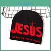 Nordic Streetwear Knit Hat With Embroidered Letters For Casual Winter Wear