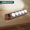 Hot Sale Wooden Golf Storage Rack Can Wall Mount 6 Standard Size Golf Ball Display Case Creative Storage Box Golf Ball Collector