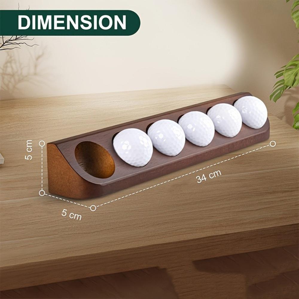 Hot Sale Wooden Golf Storage Rack Can Wall Mount 6 Standard Size Golf Ball Display Case Creative Storage Box Golf Ball Collector