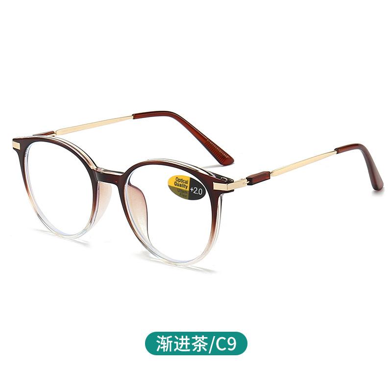 Fashion Anti Blue Light Reading Glasses For Women Men Round Reading Glasses Presbyopic Eyeglasses Vision +0~+4.0 Eyewear