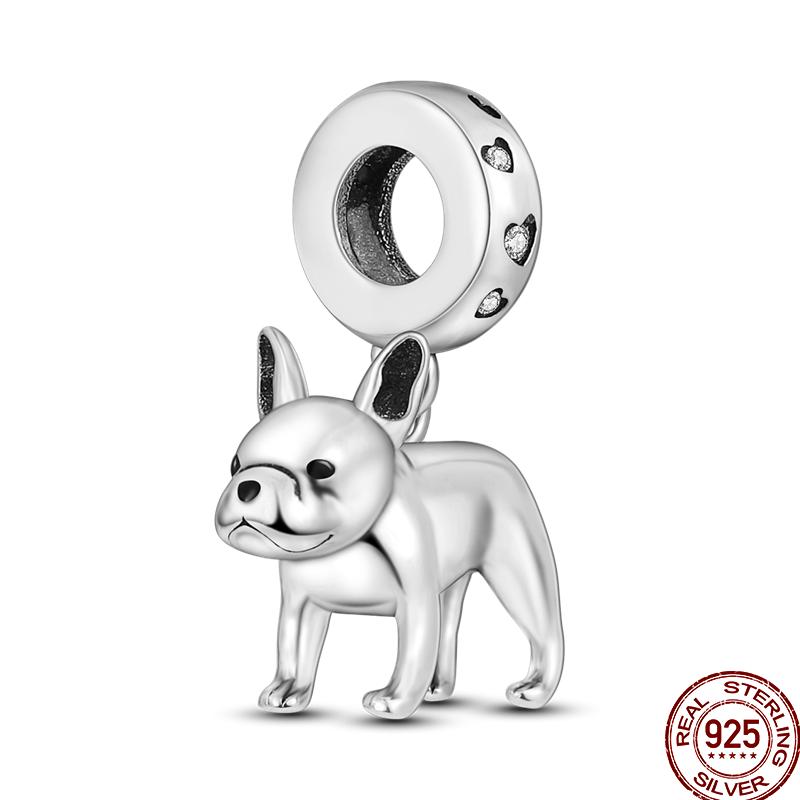 100% Copper Cute Pet Animal Owl Cute Puppy Pink Kitten Charm Beads Suitable For 3Mm Original Bracelet Diy