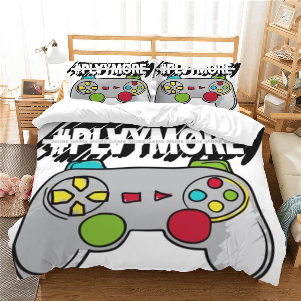 Bedding Set Bedclothes Home Decor 3D Gamer Printing Duvet Cover Polyester Soft Quilt Covers Student Dormitory Bed