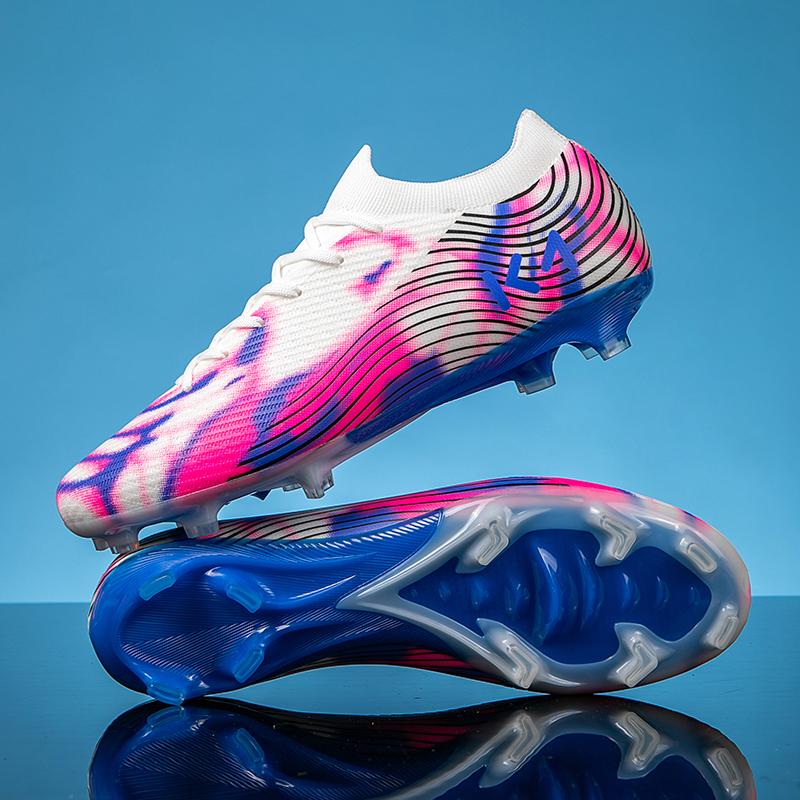 New Men Football Boots Sneakers Grass Cleats Soccer Shoes High-quality Outdoor Non-Slip Boys Match Hot-selling High-top Light