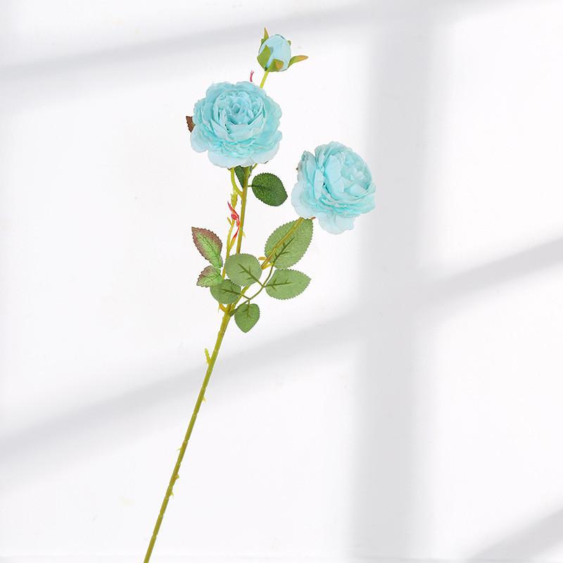 Style Artificial European Peony Rose Silk Flower For Props Wedding
