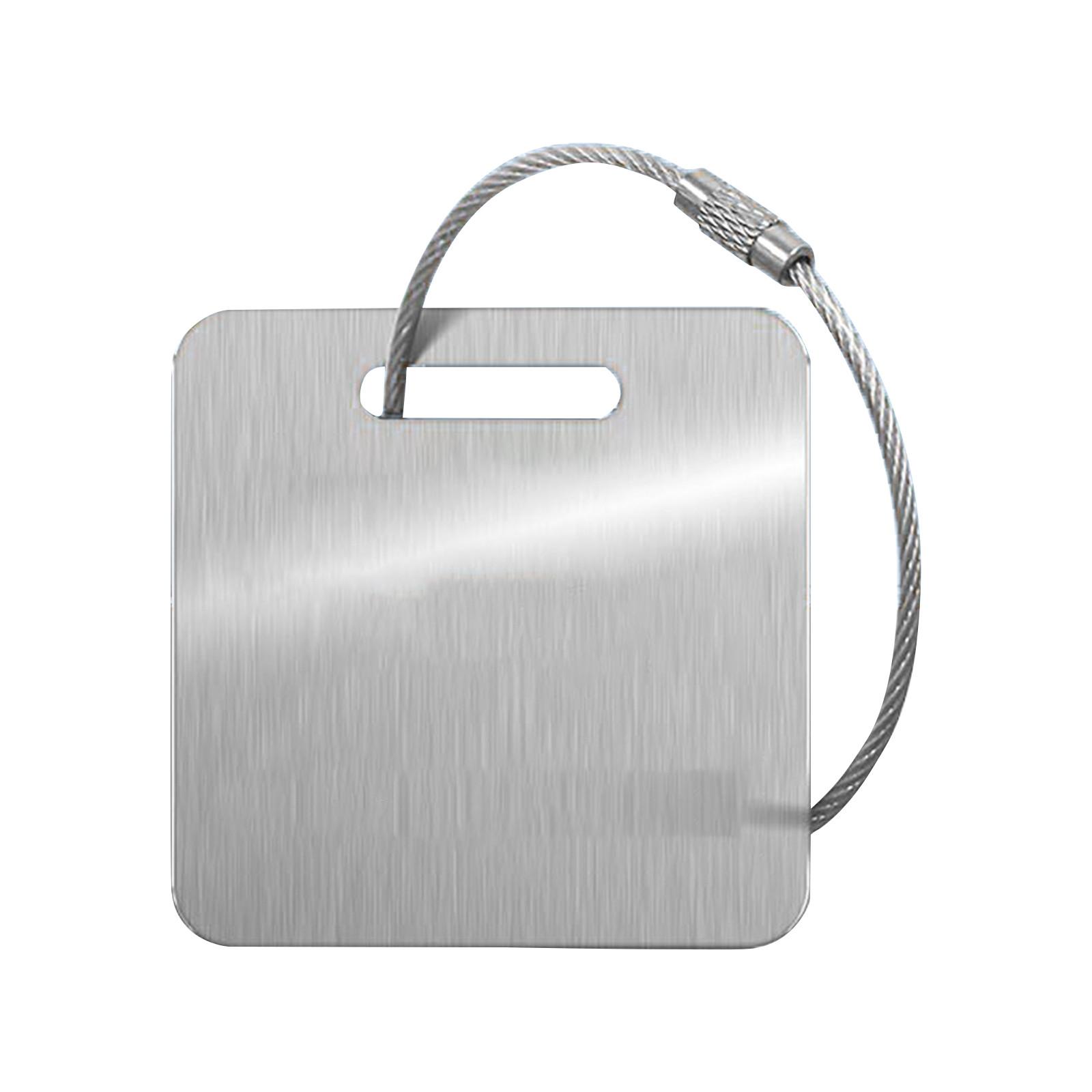 

Индивидуализация - Вешалка для багажа из нержавеющей стали с идентификацией багажа One Size серебряный