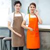Heavy-duty Wear-resistant Kitchen Apron: Trendy Workwear for Nail/Café/Milk Tea Shop, Unisex, Perfect for Photography