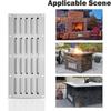 Stainless Steel Ventilation Panel Decorative Stove Exhaust Panel For Brick Stoves And Outdoor Kitchens