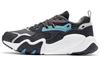 Cat Paw Lite Cushioning Slip Resistant Abrasion Resistant Low Top Running Shoes Men's Black White Blue AGCR229-1