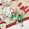Color Kids 4PCS Toddler Feeding Set Christmas Gift Stainless Steel Fork Spoon Baby Weaning Tools Self Use Dinnerware Kids Design