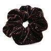 JewelVOX Scrunchie Hair Hair Accessory for Dot Adult Tie, Women, Velvet-Style Pattern, Gold, (Brown)