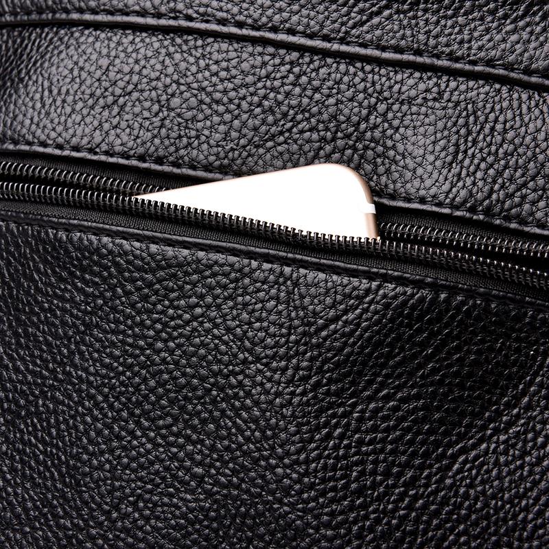 Marke Adrette Leder Schule Rucksack Tasche Für Studenten Einfache Design Frauen Casual Daypacks Mochila Männlich Schulter Reisetasche