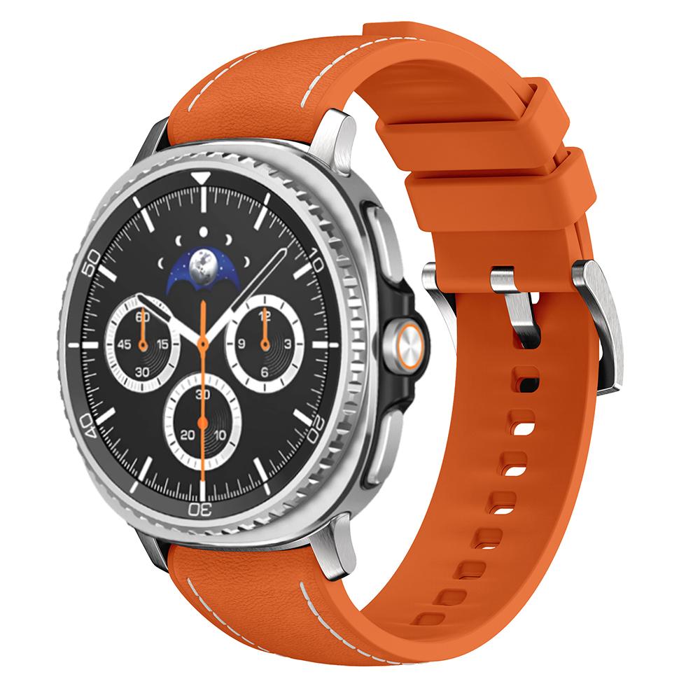Cinturino in Pelle e Silicone per Samsung Galaxy Watch 8 Classic 46mm Cinturino di Ricambio Watch8 44mm 40mm Accessori Bracciale