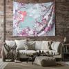 Boho Wall Tapestry Aesthetic Room Decor Nature Landscape Forest Tree Mountain Tapestry Dorm Room Decor Bedroom Wall Hanging Arti
