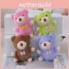 Charming Mini Bear Plush Toy Keychain With Colorful Options Ideal For Backpack Accessories