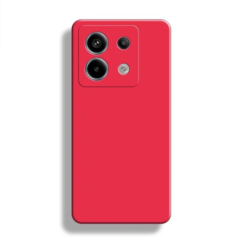 Custodia per telefono in silicone liquido morbido quadrato opaco per Xiaomi Redmi Note 13 12 11 Pro 12S 11S K70E 13C 11A M4 M5 X4 X5 X6 Pro 5G 4G Cover