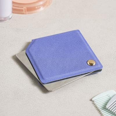 Cover Rotating Mini Hand Mirror Purple