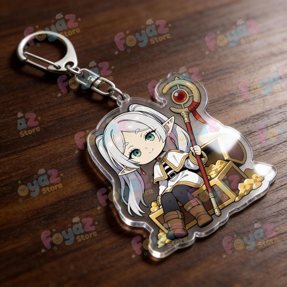 Frieren Keychain Accessories Bag Cartoon Keyrings Jewelry Manga Fans Gifts