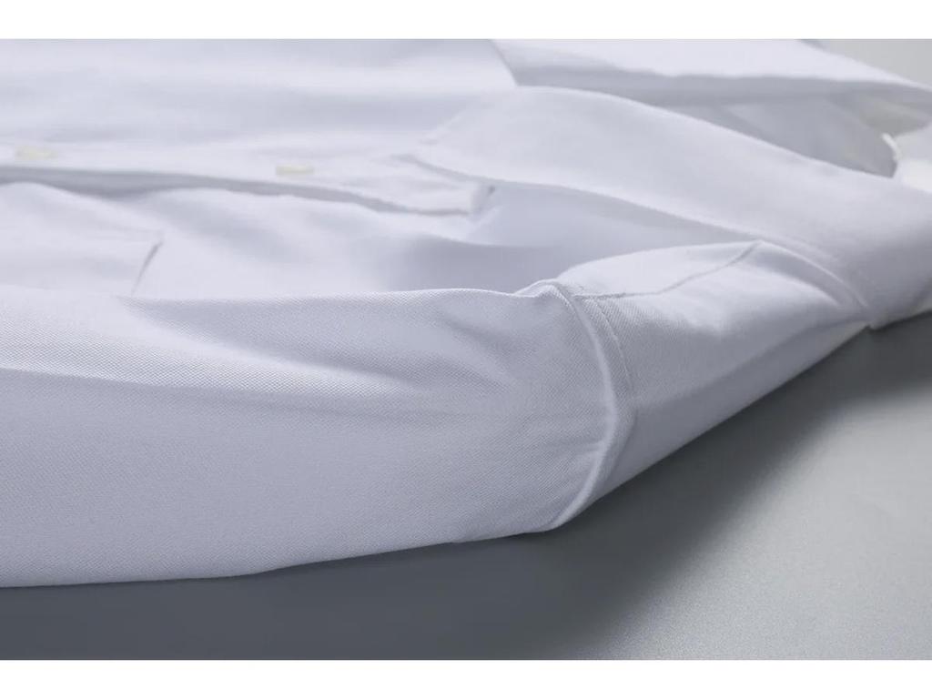 TB JL Haut Court en Tissu Oxford pour Femme - Style Collège, Ventre Découvert, Manches Longues, Chemise Taille Haute