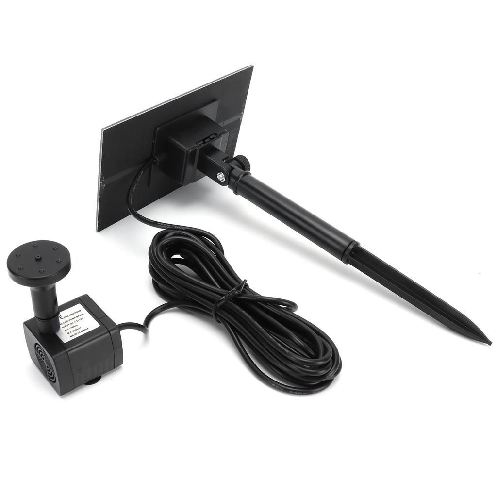 Solarbetriebener Brunnen im Freien, quadratisch, 5 V, schwimmender Vogelbadbrunnen, Landschaftsdekoration