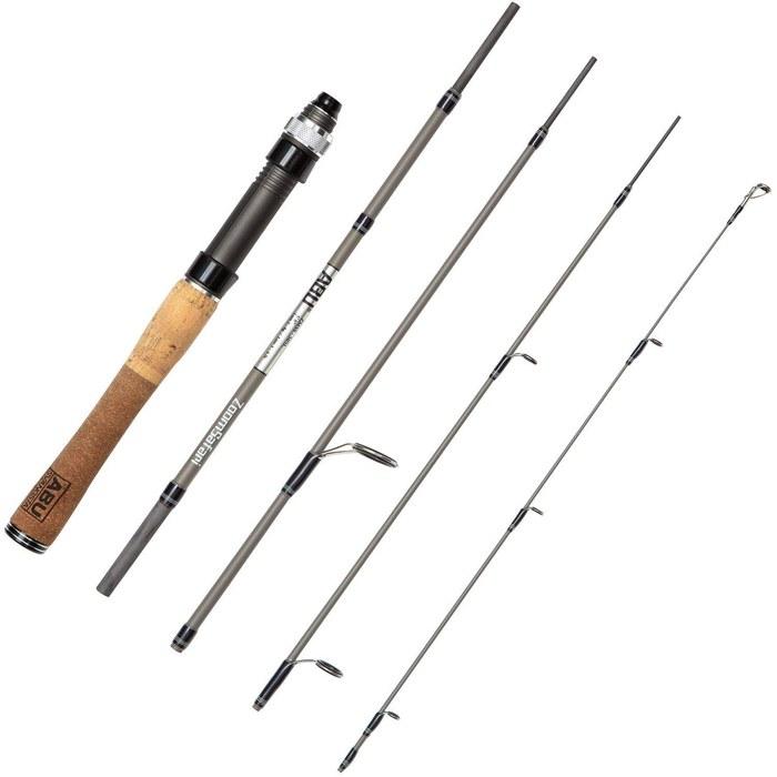 AbuGarcia ZoomSafari ZMSS-505L Pack Rod Spinning for Sea Perch, Ajing, Area Trout - Black 5ft-L (Light)