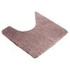 Absorbent Toilet Rug U Shaped Plush Floor Mat Machine Washable Non Slip Contour Bathroom Rug Dry Quickly for Toilet