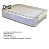 File Storage Box Plastic Snap-On Design Stackable Transparent Document Storage Box Large Capacity File Organizer