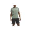 Reebok Simple Solid Color Training Casual Comfortable Crew Neck Short Sleeve T-Shirt Men Tops Cyan 100206789