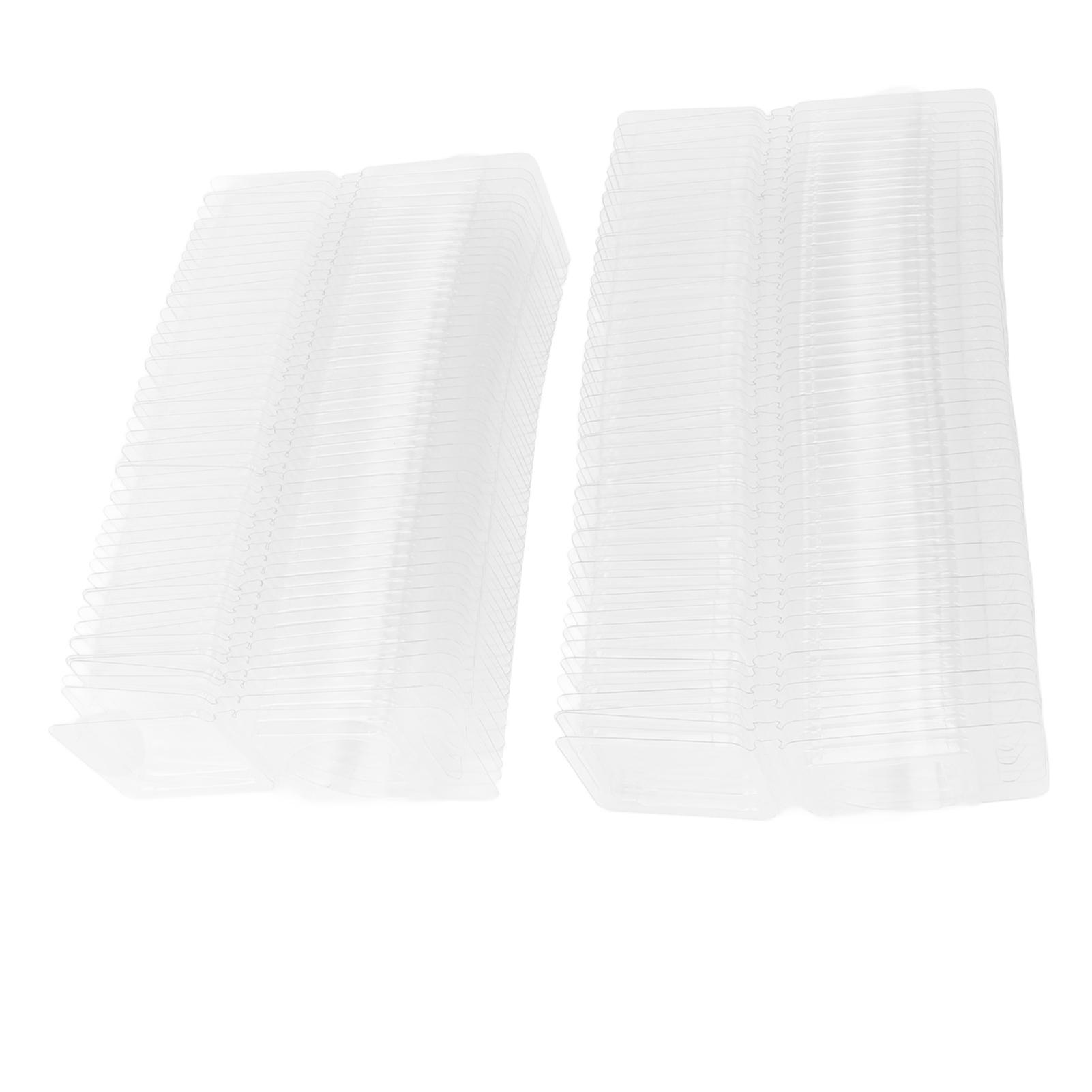100 Pakken Wax Melt Clamshell Vormen Containers Duidelijke Lege Plastic Tray voor Valentijnsdag Wickless Tarts Kaarsen Maken