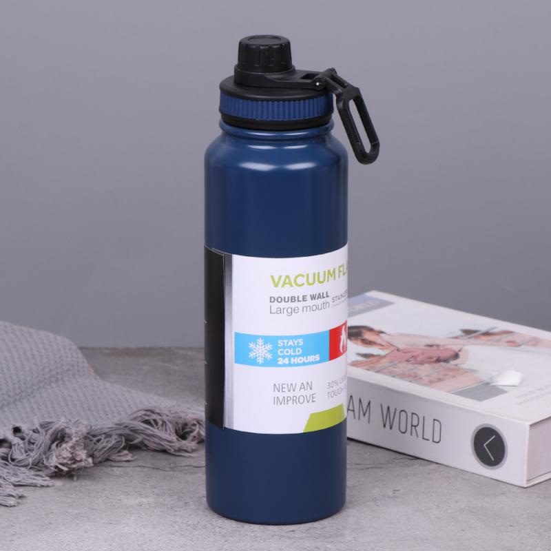 800ML 1000ML Outdoor Thermos Waterkoker Waterfles met Thee Filter 304 Roestvrij Staal Thermische Beker Lekvrije Fles Sport