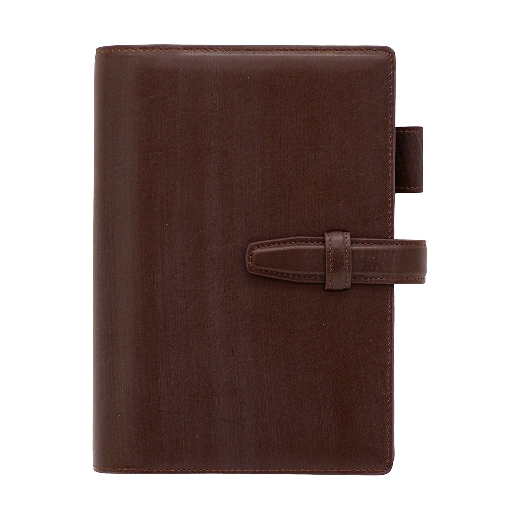 

Bible size bridle leather ring diameter 20mm system organizer leather binder [dark brown]