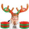 Festival Reindeer Ring Toss Inflated Toys Ferrule Game Inflatable Antler Hat Christmas Headband