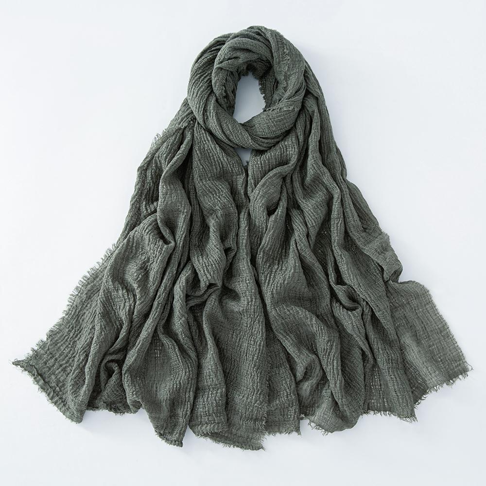 47 Colors Winter Hijab Fluffy Cotton Polyester Scarf Soft Pashmina Warm Neck Wrap Women Plain Fashion Cosy Shawl Shemagh