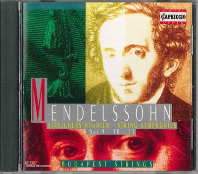 CD BUDAPEST STRINGS - Mendelssohn: String Symphonies No.  10588 CAPRICCIO Non Japan Classical Used