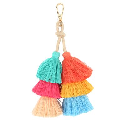 Tassel Pendant DIY Portable Fashionable Cotton Thread Pendant Material for Keychain Craft Clothes