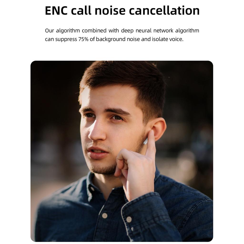 Mibro Earbuds M1 BT 5.3 Earphone Wireless Headphones Earbuds ENC Call Noise Cancellation IPX4