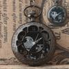 Devil Lanyard Embossed Ghost Head Pocket Watch European and American Animation Halloween Christmas Horror Night Skull Jack