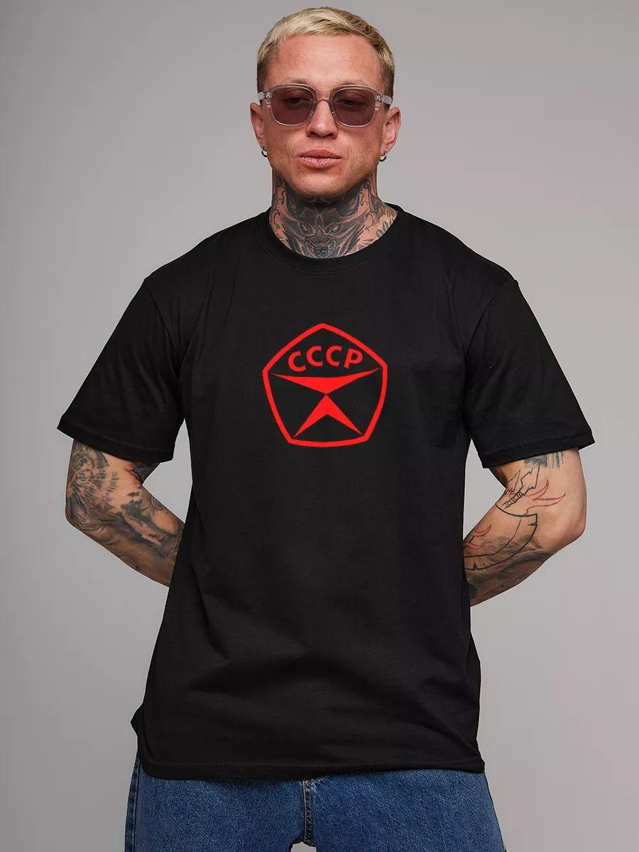 Basic black cotton oversized T‑shirt L