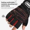 Unisex Workout Gloves With Wrist Wrap Half Finger Sport Weight Lifting Training Gloves For Gym Cycling And Motorcycling