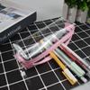 Transparent Stationery Pencil Bag Student Examination PVC Pen Case Unisex Pouch School Supplies