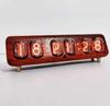 YIZHI New Design Glass Wooden Material Nixie Clock Desktop Clock In-12 Glow Digital Tube 6-Bit Nixie Clock for Study Table Decor
