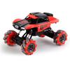 2.4G 4WD RC Stunt Car, Lateral Drift Climbing Off-Road Truck with Watch Remote & LED Light for Kids