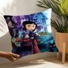 Coraline And The Secret Door Pillow Case Linen Cushion Covers For Decorative Sofa Home Pillows Case Car Chair Pillows Cases