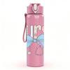 1PC Bling Nurse Bow Letter 750ml Color Plastic Sports Water Bottle Leakproof Flip Straw Lid Suitable for Sports Office Home Use
