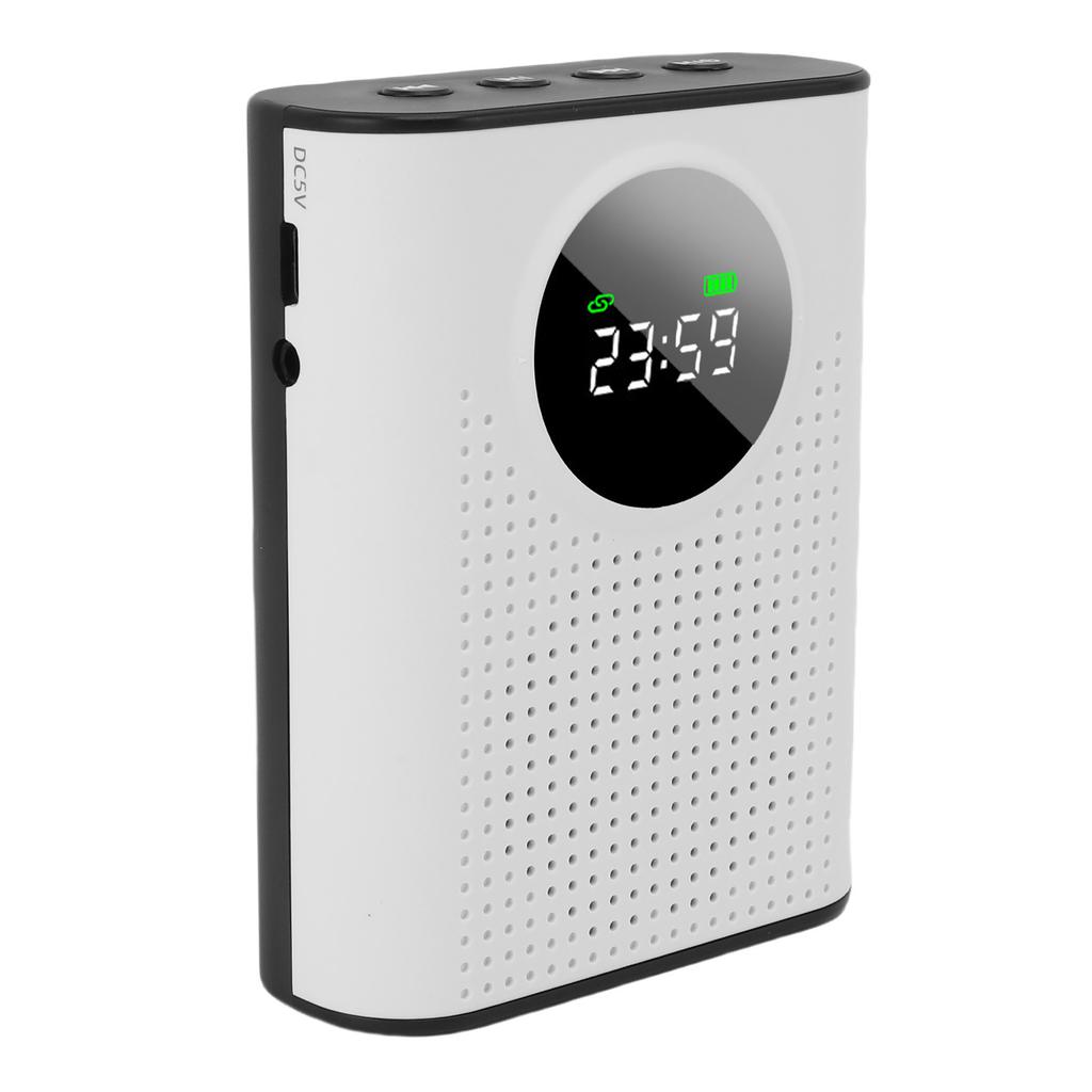 Wireless Voice Amplifier Omnidirectional Pickup Teacher Voice Amplifier with Magnetic Lavalier LED Digital Display