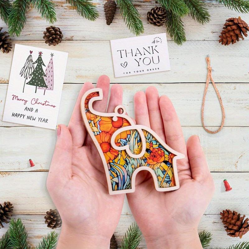 Friendship Elephant Jewelry, Colorful Pattern with Story Card, Elephant Jewelry, Female Friendship Elephant Jewelry Pendant Gift, Birthday Gift