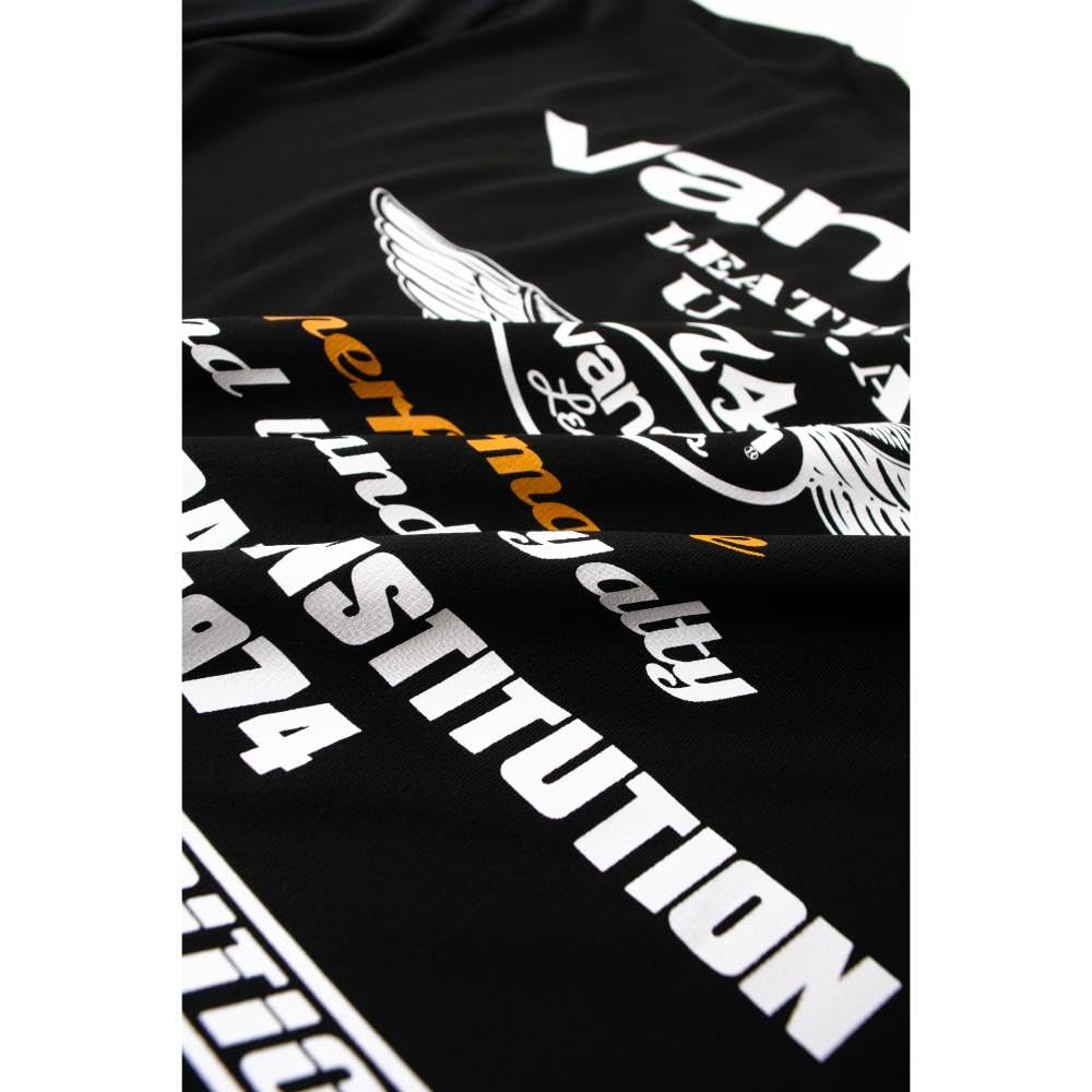 Vanson Streetwear Mesh T-Shirt, Black