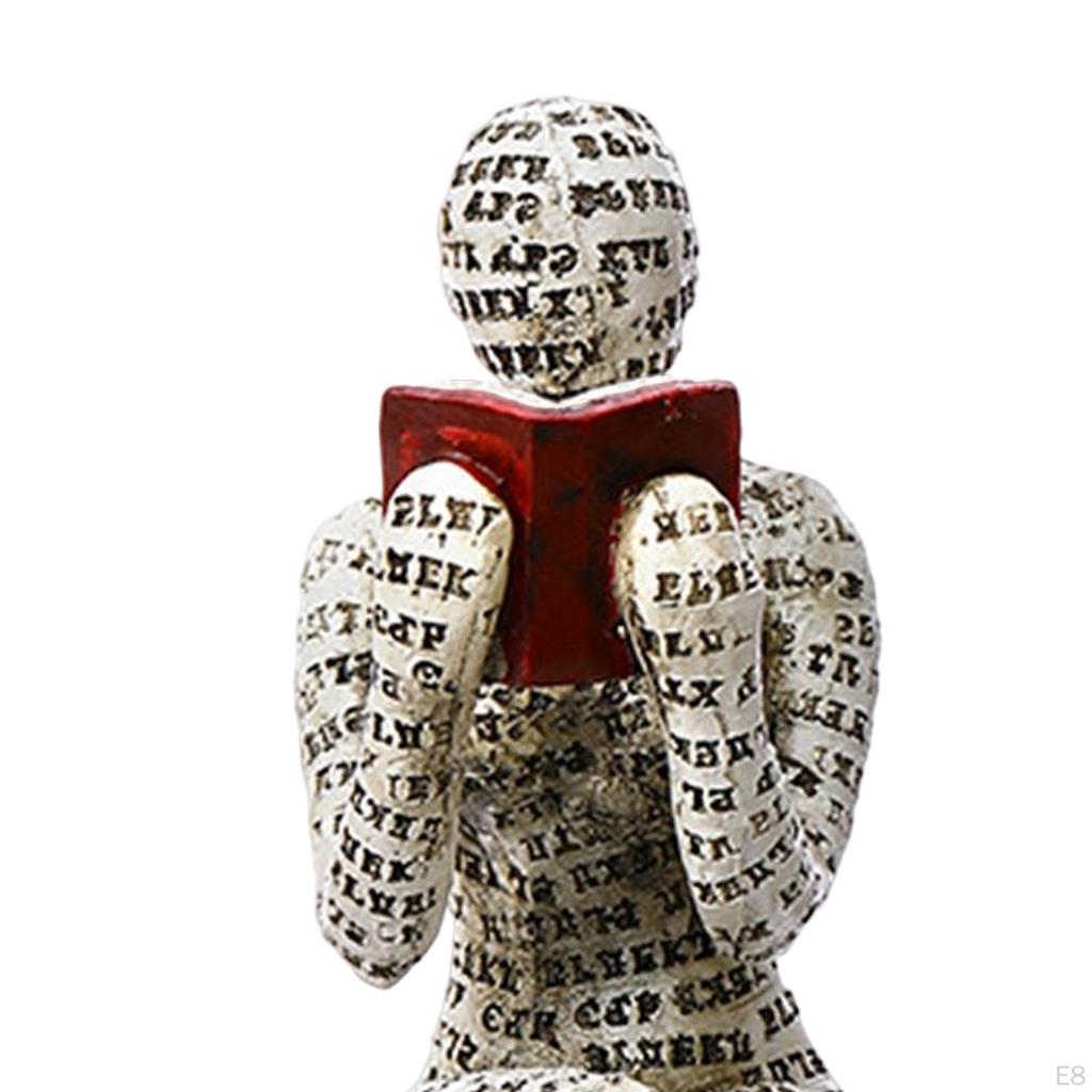 Reading Women Figurine Abstract Statue for Bookshelf Decor Birthday Gift Style A