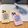 Color Polka Dot Elephant Bracket Is Suitable for Apple Promax Mobile Phone Case Side Love Huawei Pura Xiaomi