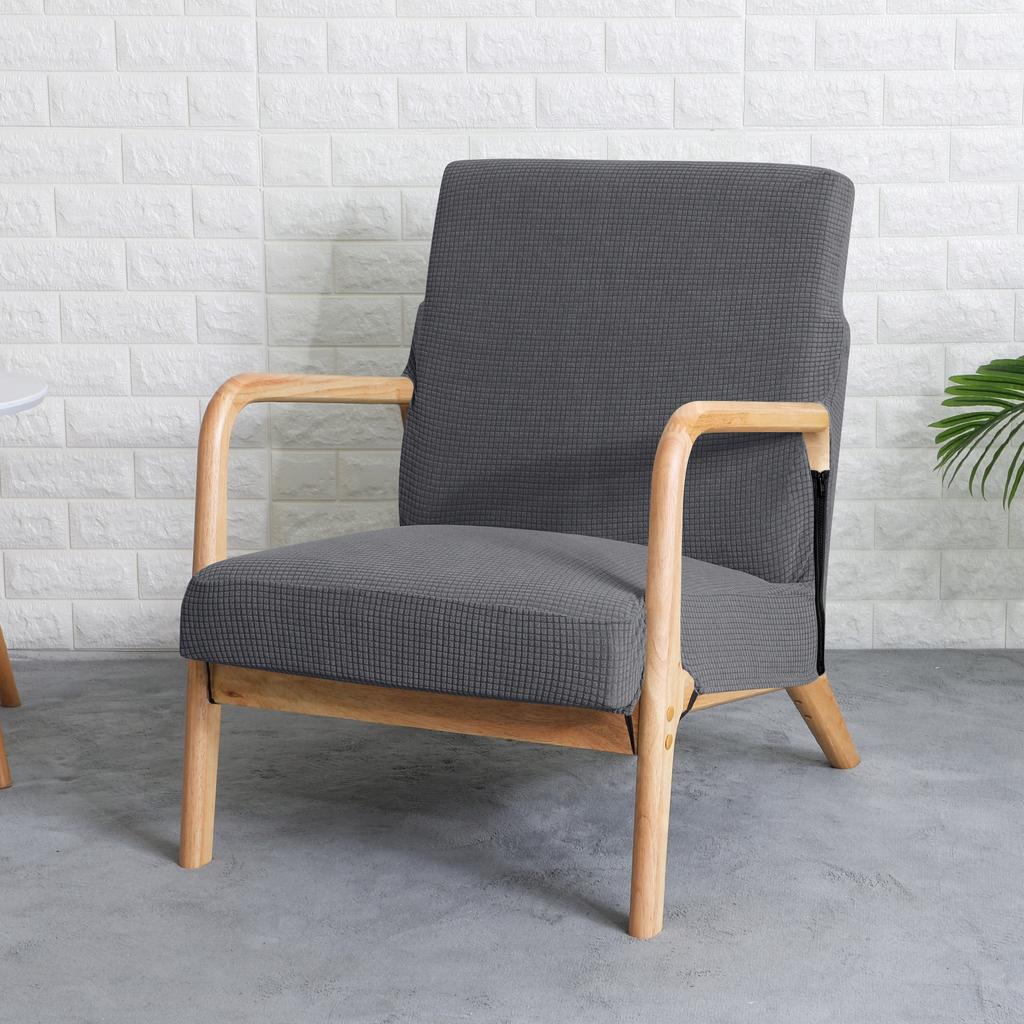 Finka Armchair Cover, Finnish, Grey Jacquard