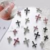 10Pcs 3D Cross Nail Charms for Nails Alloy Retro Cross Nail Charms Decoration DIY Alloy Nail Charms Decorations
